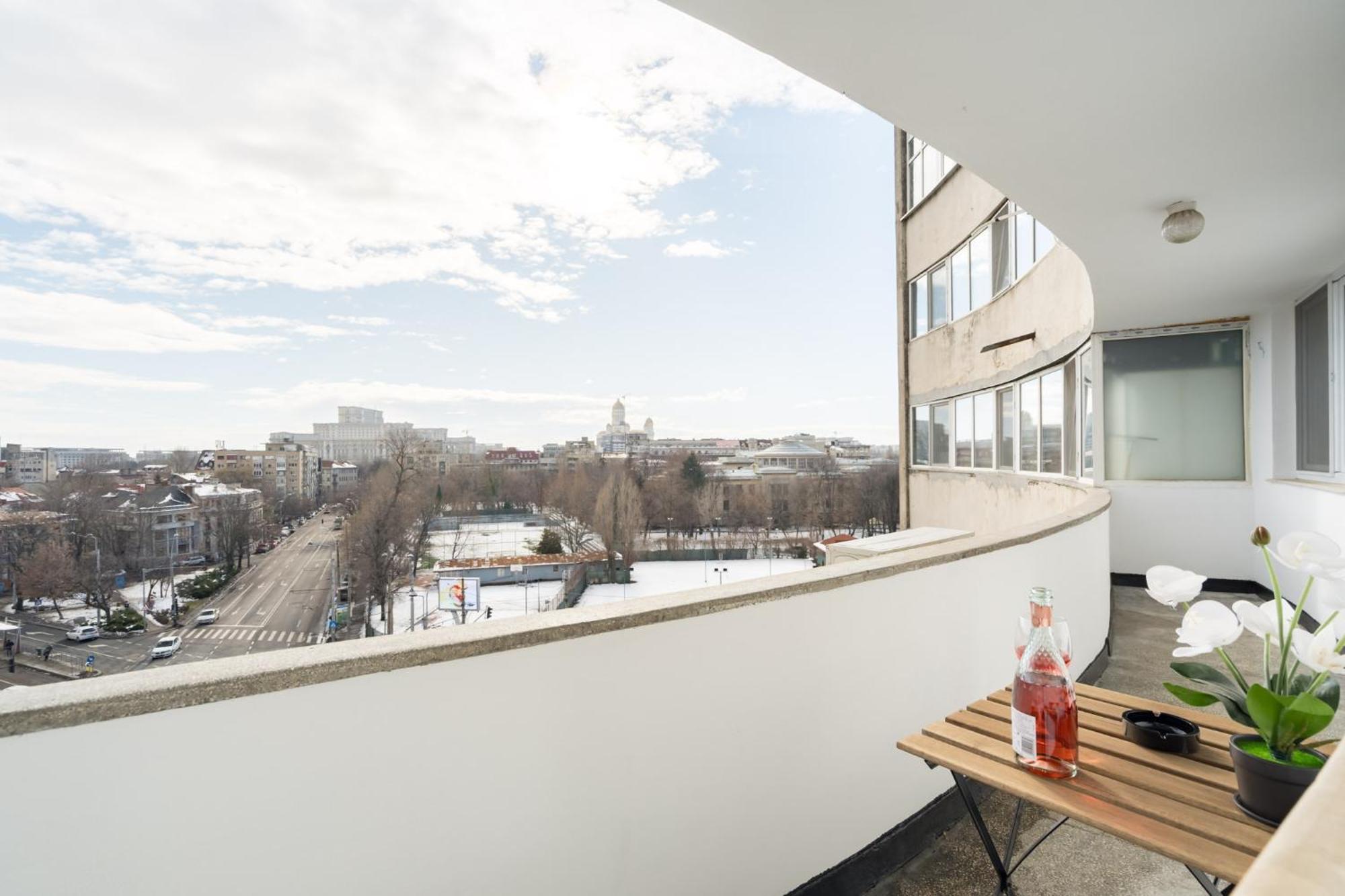 City View Apartment With Private Balcony ブカレスト エクステリア 写真